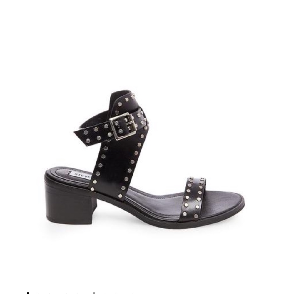 Steve Madden Gila Black Studded Sandals